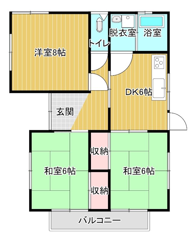 田所ST貸家 間取り