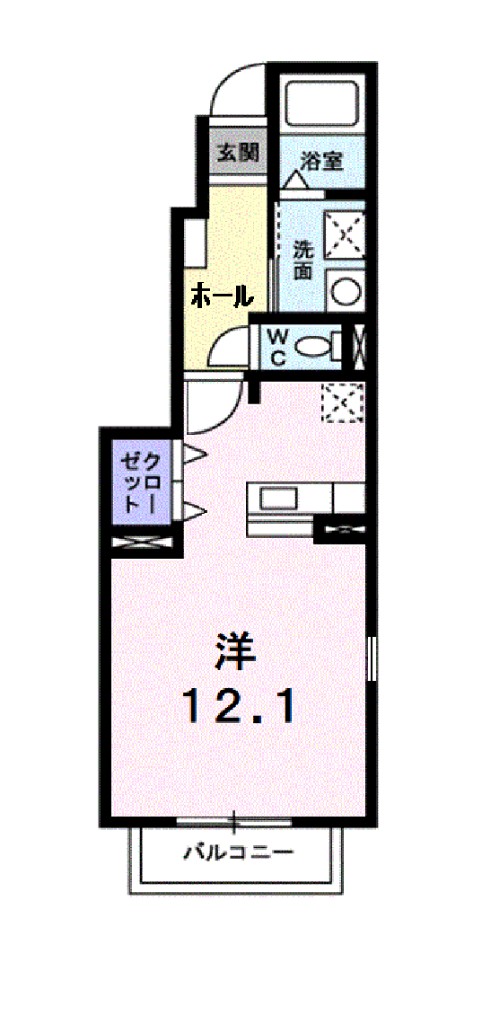 シトラスイン 101号室 間取り