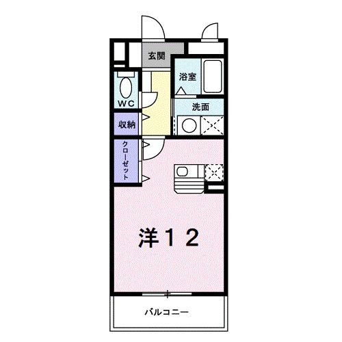 アルカンシエル・オーブ 207号室 間取り