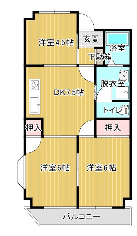 第3井上ビル 308号室 間取り