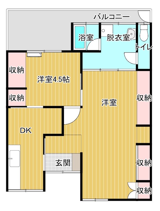 平形町7-51貸家 間取り