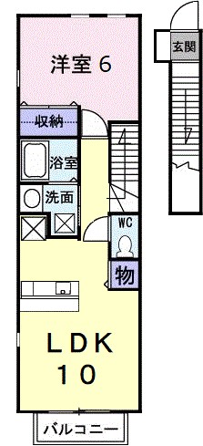 カーサ・アルカンシエルＢ 203号室 間取り