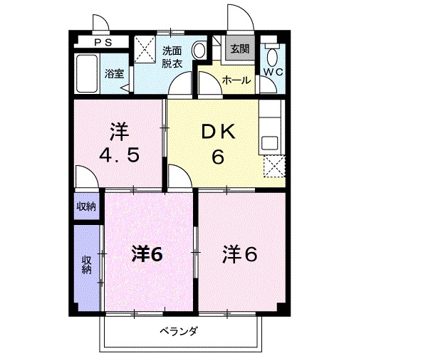 アヴェニールＦ 203号室 間取り