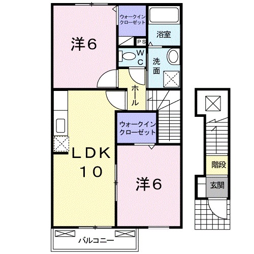 エテルノ　サン　Ｂ 202号室 間取り