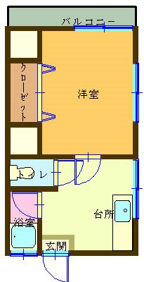 コーポ斉院 201号室 間取り