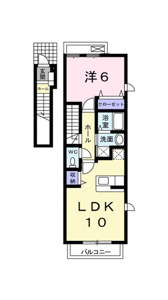 メルヘン　ハイム　Ｂ 201号室 間取り