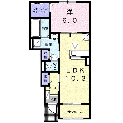 グランディール　Ⅰ 間取り図