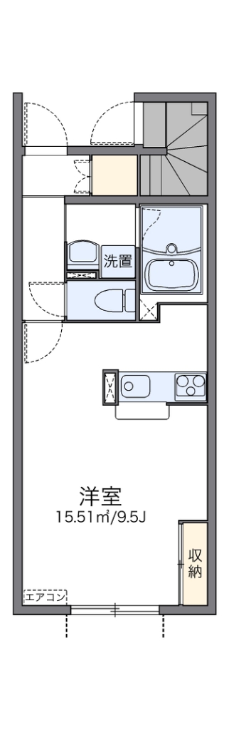 レオネクストさくらんぼ 105号室 間取り