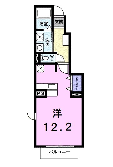 カーサ・アルカンシエルＢ 103号室 間取り