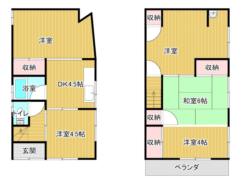 森田貸家(矢田) 間取り