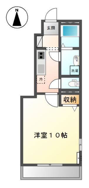 カメリア北土居　Ｂ 間取り