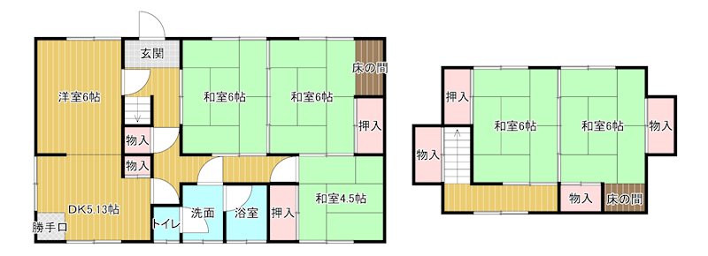 八幡1丁目19-32貸家 間取り