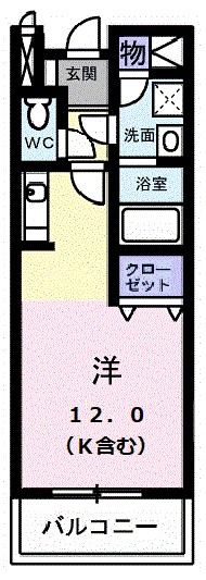Ｃａｓａ．Ｓｏｌｅ 205号室 間取り