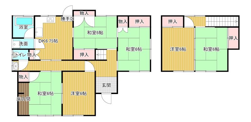本郷2丁目8-53貸家 間取り