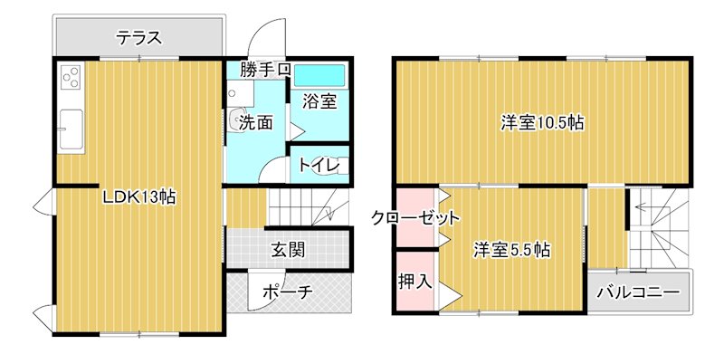 中村・伊藤貸家 間取り