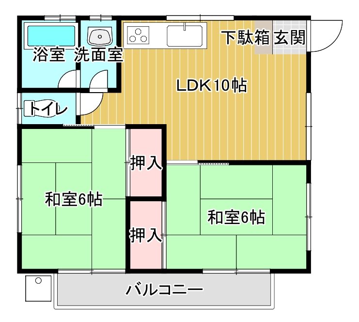 武智住宅（平屋） 間取り