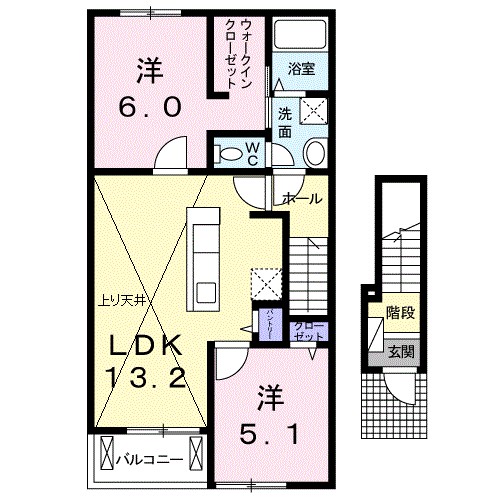 みまつ小泉 202号室 間取り