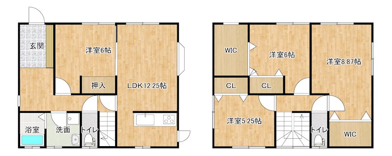 中村4丁目7-5貸家 間取り