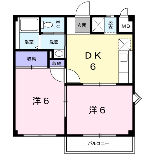 サン住吉 101号室 間取り