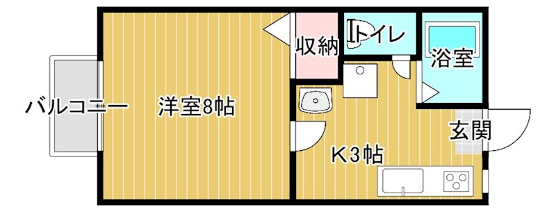 コンフォートブル山本 205号室 間取り