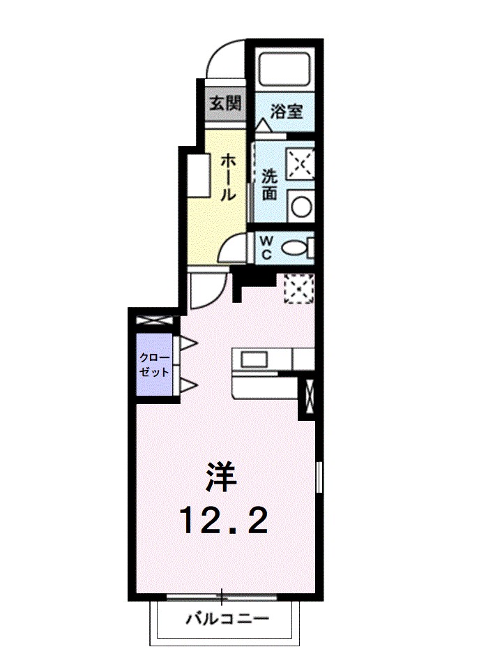 ハウス　クレメント　Ａ 間取り図