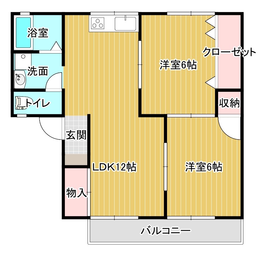 ガーデンハイツ　 G102号室 間取り