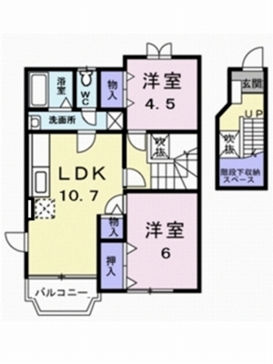 クレメント余戸Ｄ 202号室 間取り