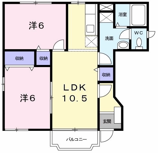 オーシャン　パーク 101号室 間取り