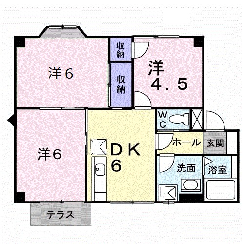 シャルマンハイムⅡ 102号室 間取り