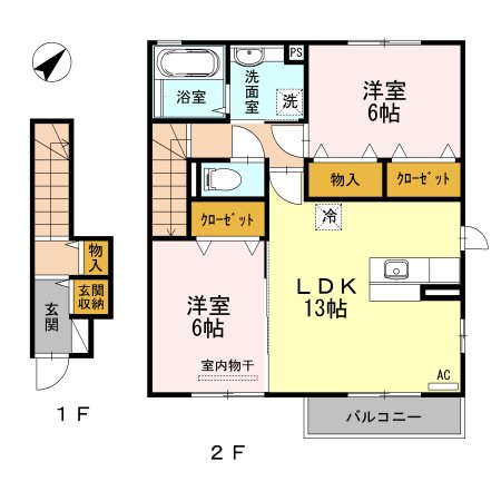 Ｃ．アルトモンテ   203号室 間取り