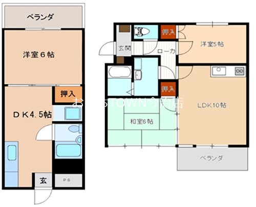 ルミウス黄金 510号室 間取り