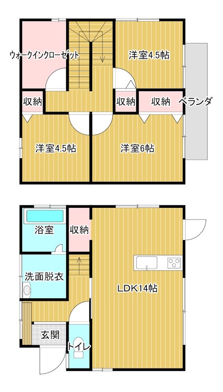 alloggio M 間取り