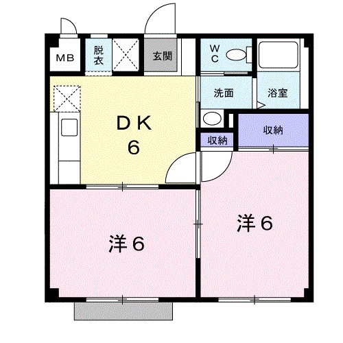 サン住吉 103号室 間取り