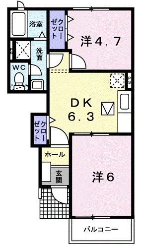 ポレール 間取り図