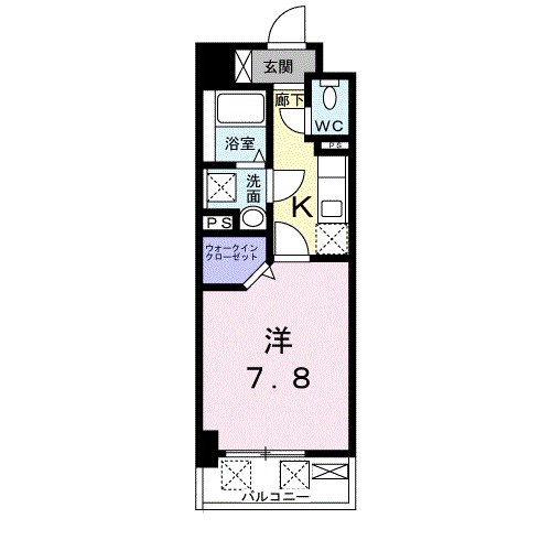 ルーベル中村 402号室 間取り