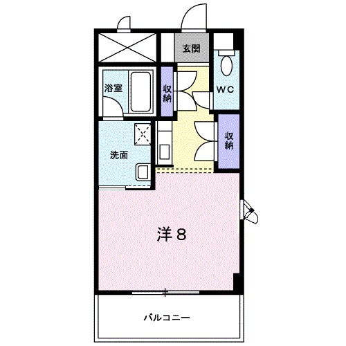 明山 401号室 間取り