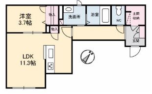 Casa Regio  103号室 間取り