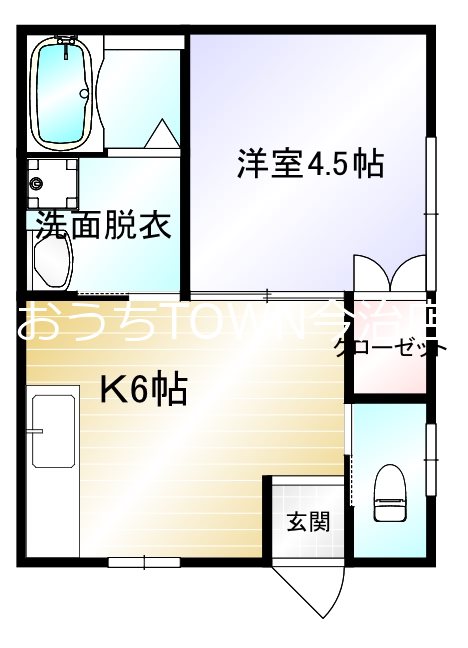 橙トキワHOUSE 102号室 間取り