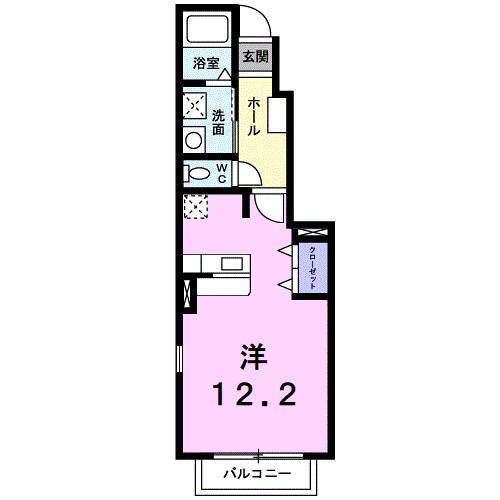ラフレシールはなみずき 106号室 間取り