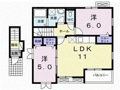グランド　ソレイユ 201号室 間取り