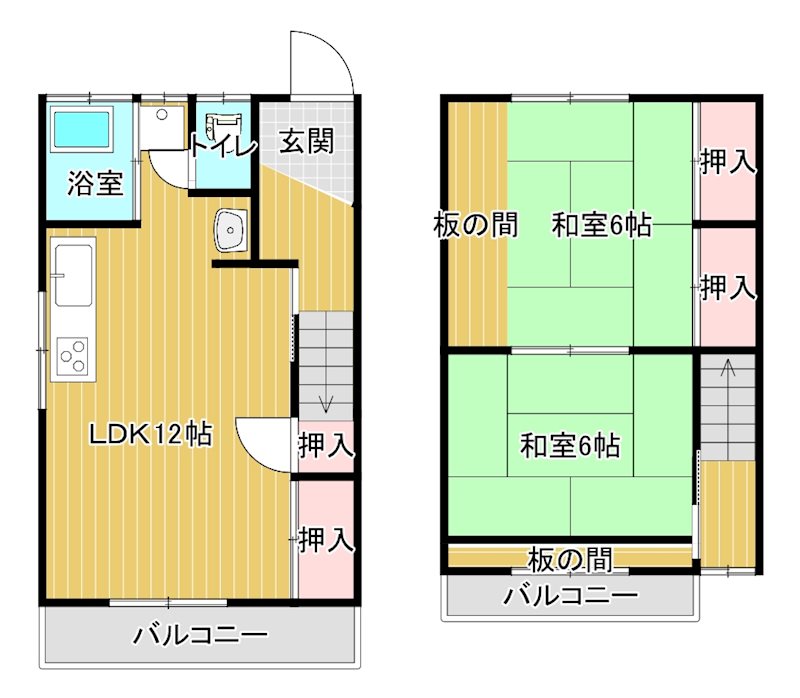 永吉借家 間取り
