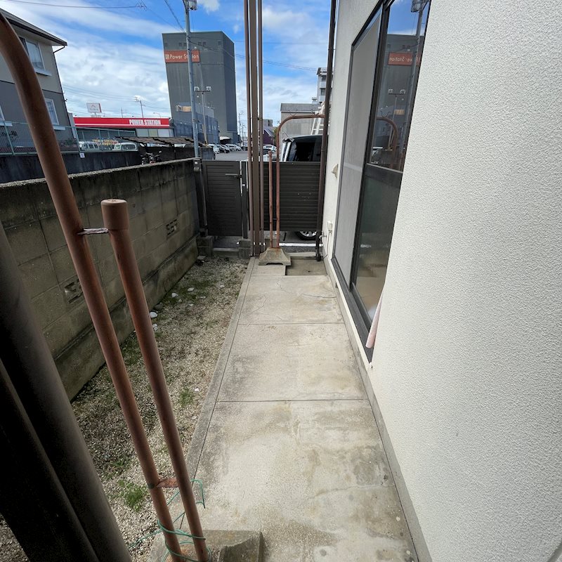 永吉借家 ベランダ
