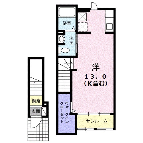 フレミールヴァン　Ｃ 203号室 間取り