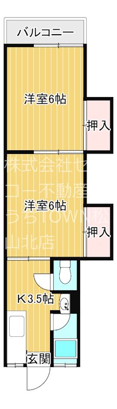 コーポ竹岡第2 302号室 間取り