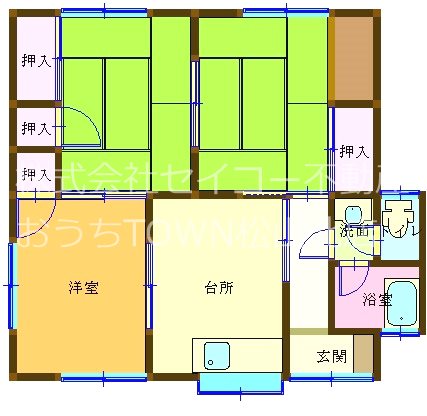 烏谷貸家  間取り