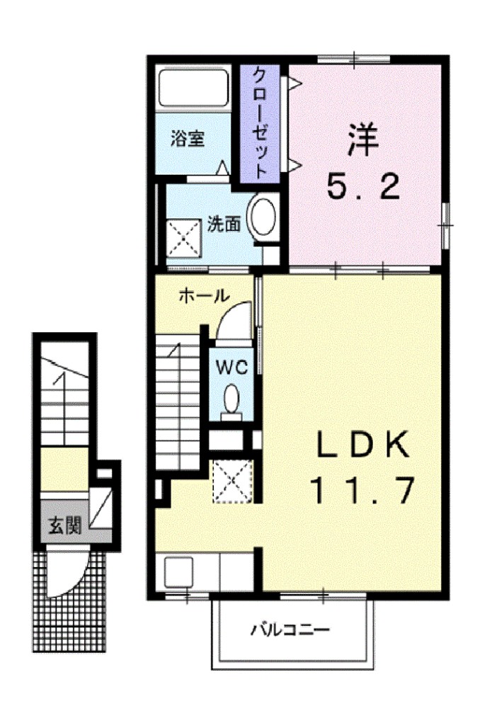 Ｔ．Ｋ．ハウス 203号室 間取り