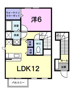 オーブ・パラッツォ 201号室 間取り