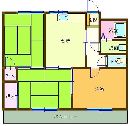 和田ハイツ 305号室 間取り