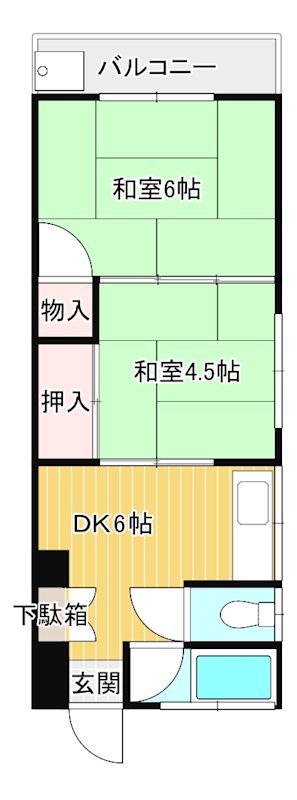 山岡ビル 302号室 間取り