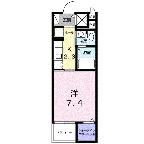 アライブ・スクエア 303号室 間取り